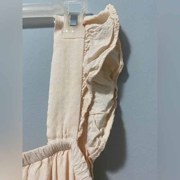 LC Lauren Conrad Plus Size Tiered Pinafore Zigzag Light Peach Dress Size XXL - Picture 9 of 12